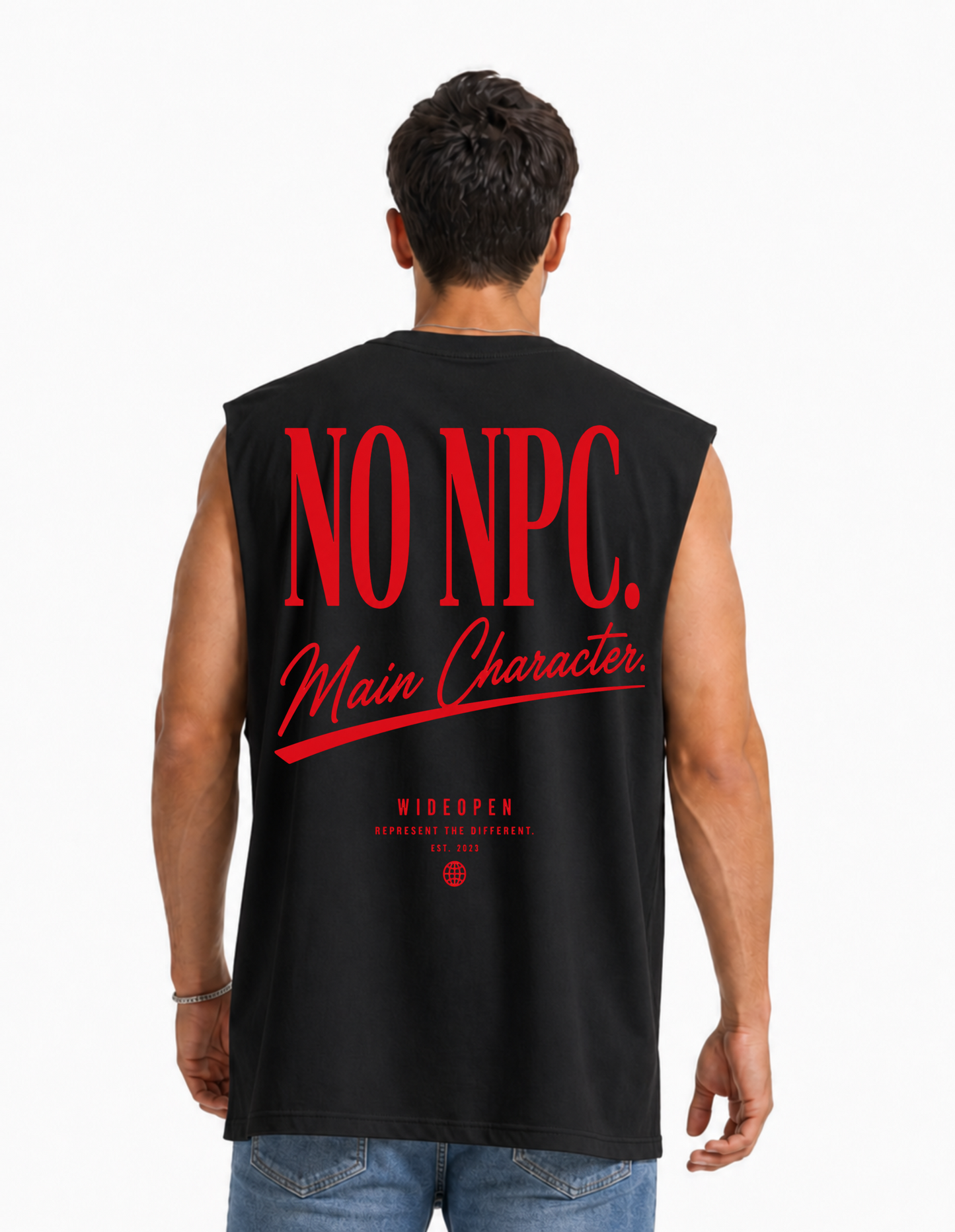 NO NPC. Sleeveless Oversized Tee