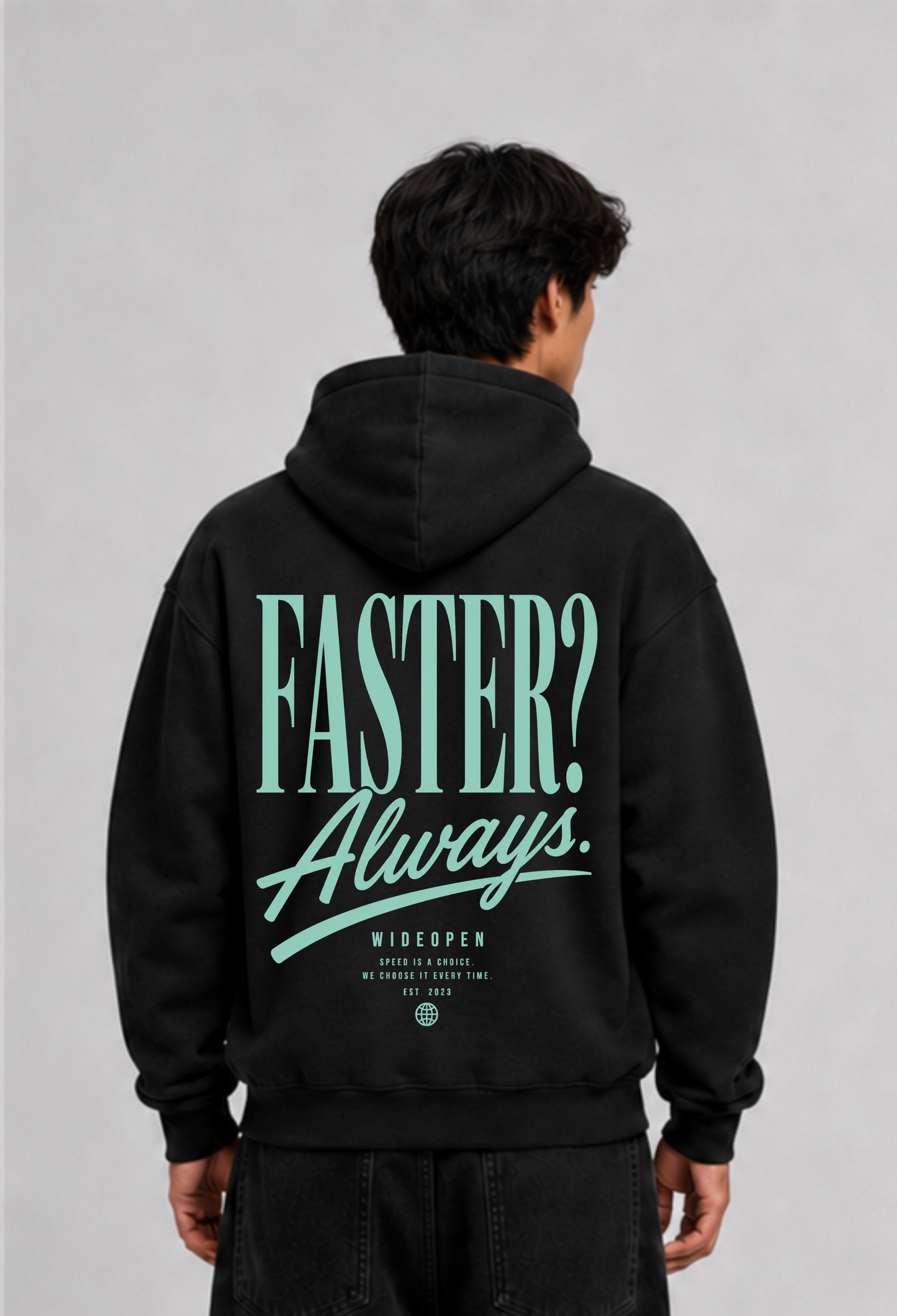 FASTER OVERSIZED HOODIE