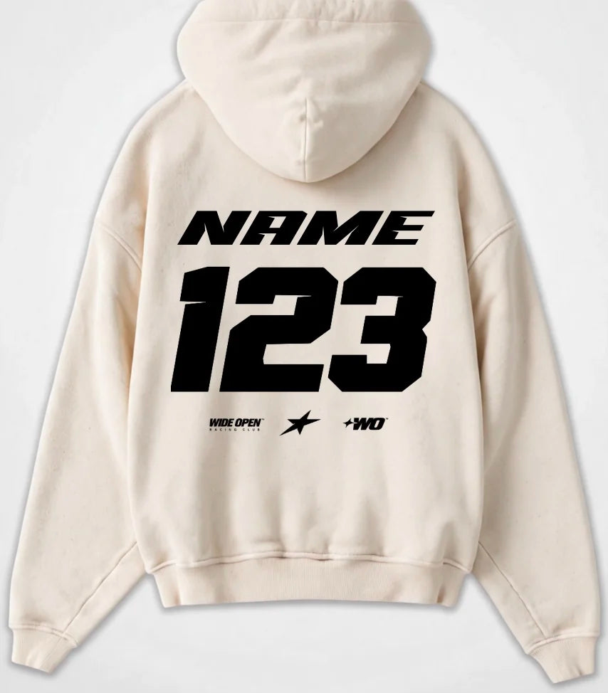 CUSTOM MX FACTORY HOODIE NATURAL RAW / WHITE