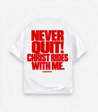 CHRIST RIDES WITH YOU - OVERSIZED SHIRT