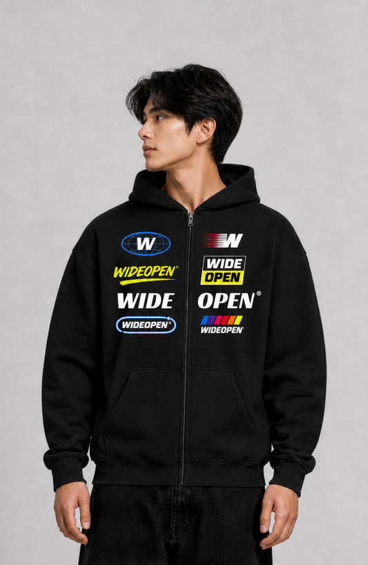 ONEOFONE SPONSOR ZIP HOODIE