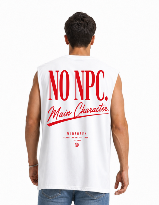 NO NPC. Sleeveless Oversized Tee
