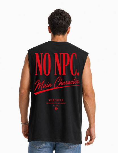 NO NPC. Sleeveless Oversized Tee