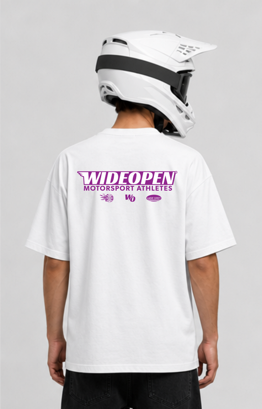 MOTORSPORT ATHLETES PURPLE OVERSIZED SHIRT