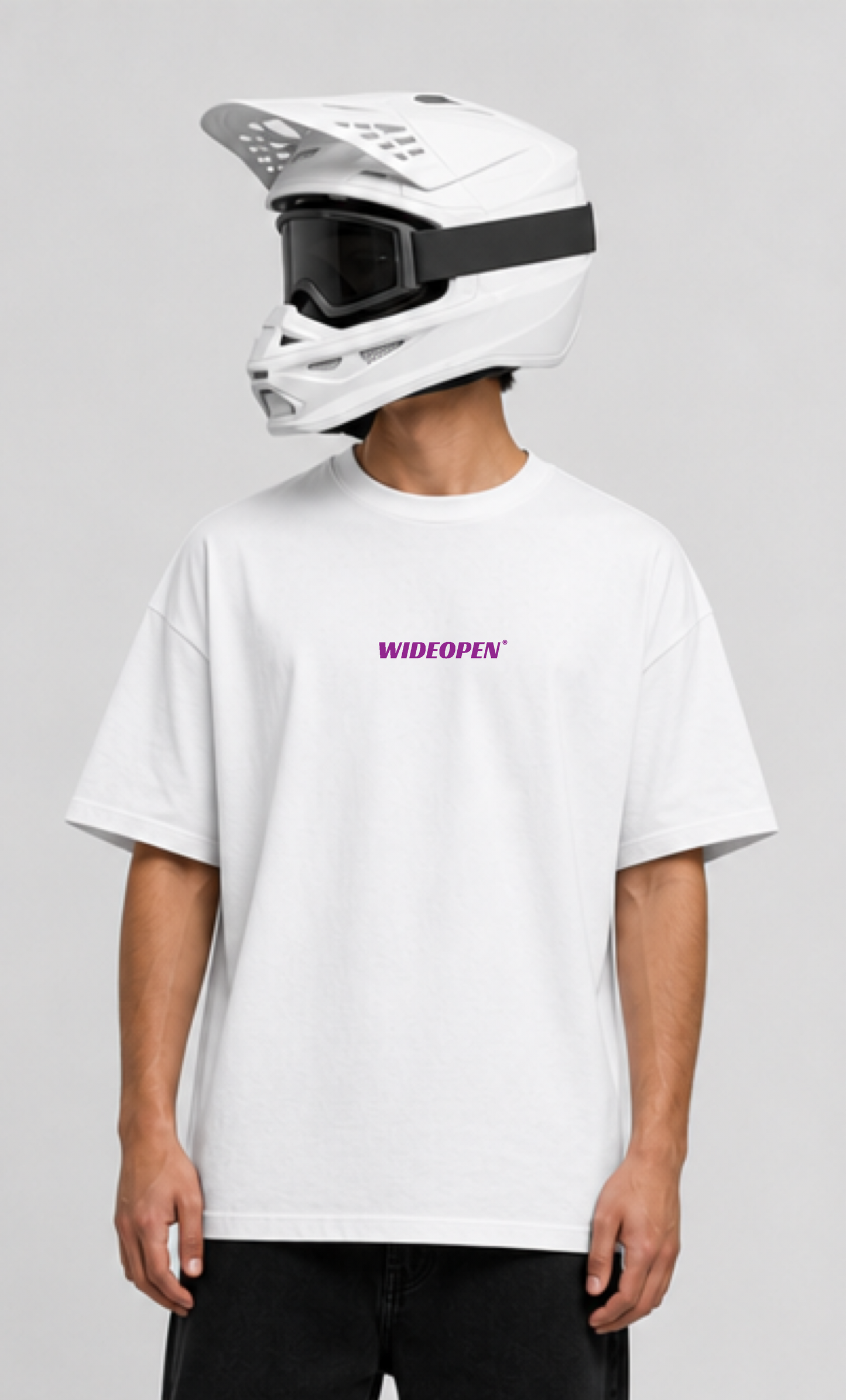 MOTORSPORT ATHLETES PURPLE OVERSIZED SHIRT