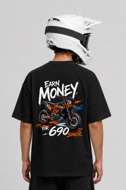 EARN MONEY FOR 690 Oversized Shirt