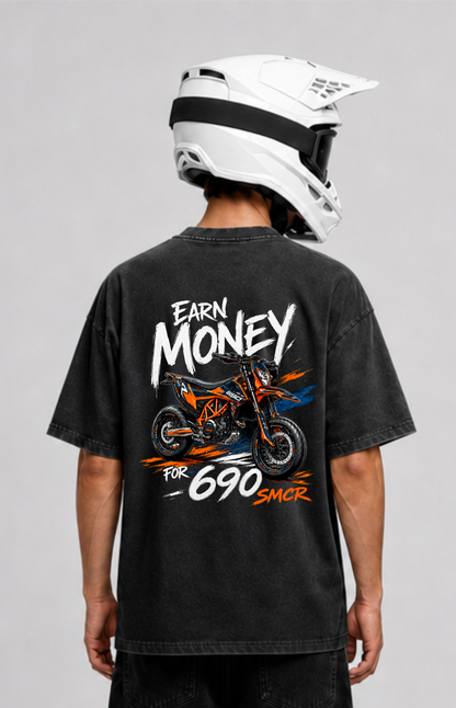 EARN MONEY FOR 690 Oversized Shirt