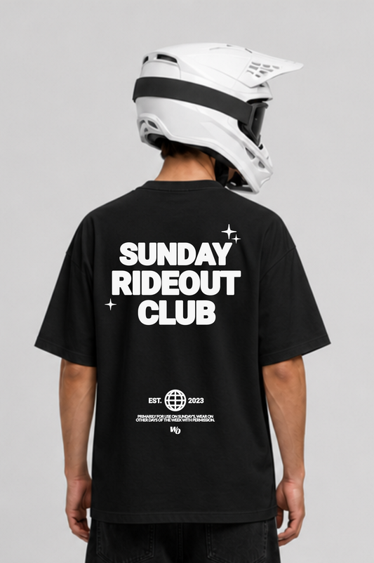 SUNDAY RIDEOUT CLUB Oversized Shirt