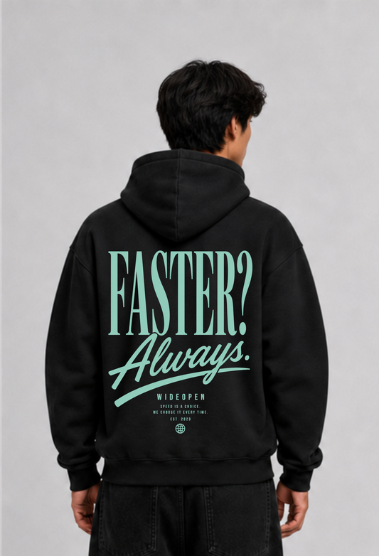 FASTER OVERSIZED HOODIE