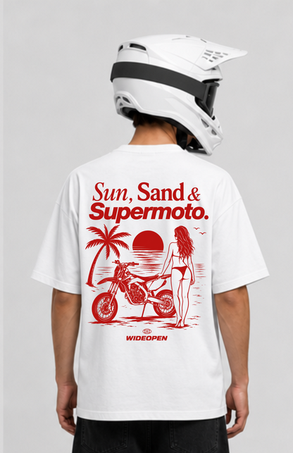 SUN, SAND & SUOERMOTO SUMMER OVERSIZED SHIRT
