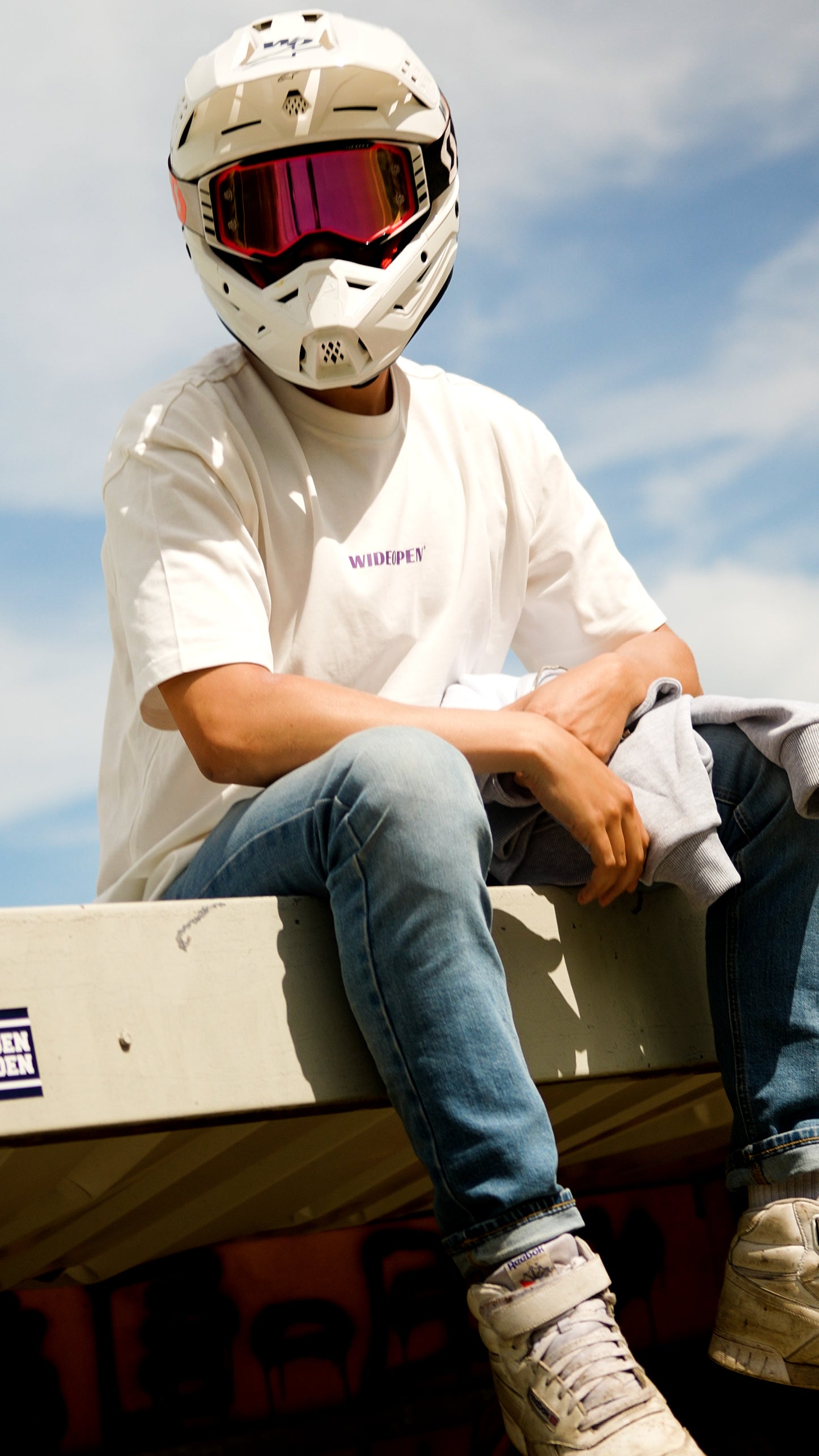 MOTORSPORT ATHLETES PURPLE OVERSIZED SHIRT